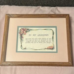 Grandma's Sentiment Wooden Frame Wall Decor